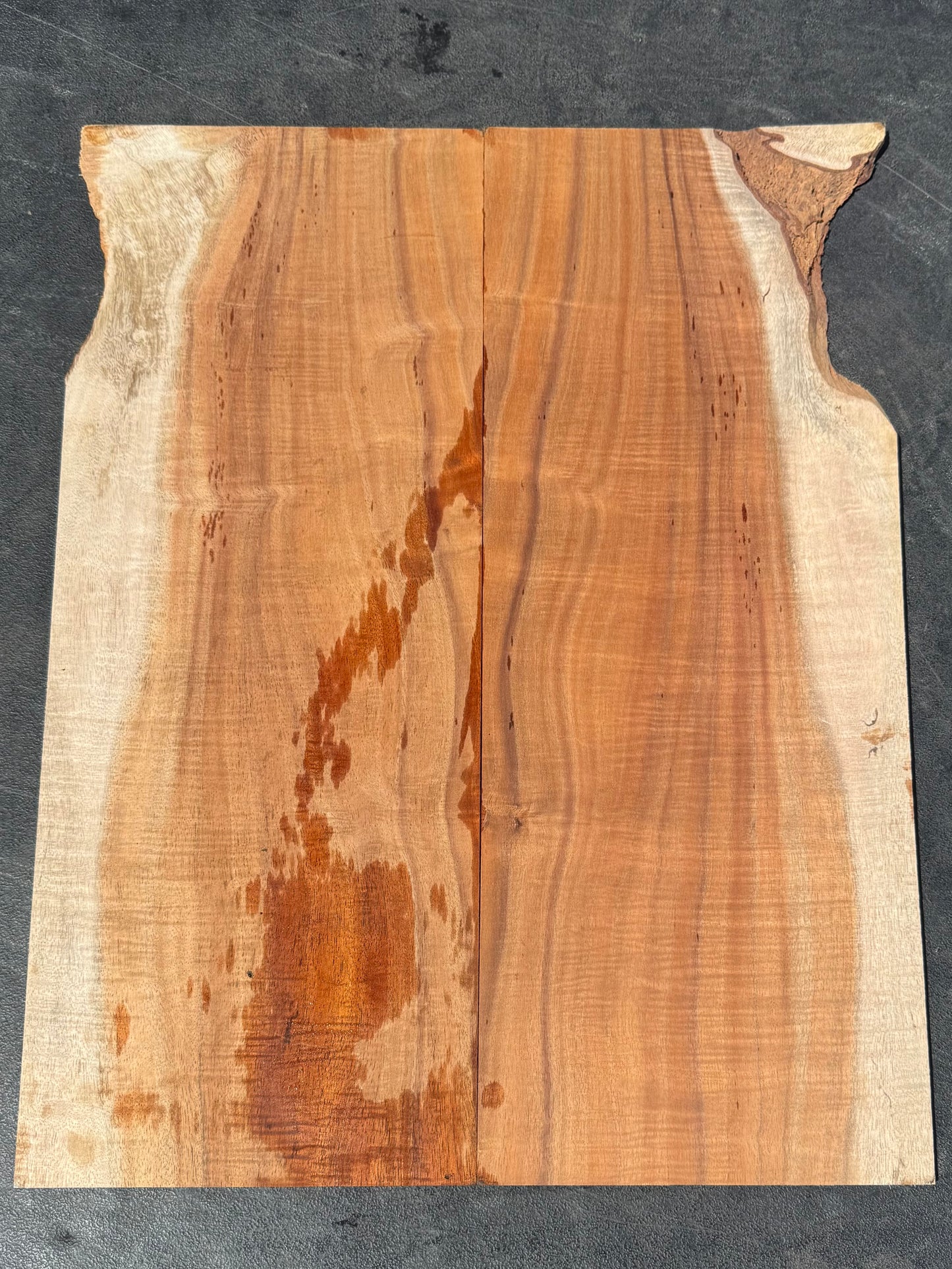 Hawaiian Curly Koa Guitar Top / Guitar Set #14787