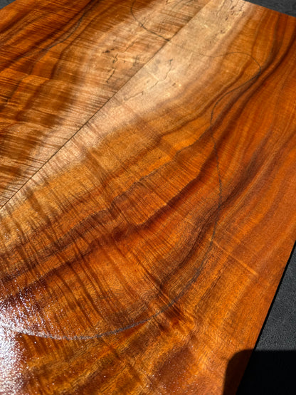 Hawaiian Curly Koa Guitar Top / Guitar Set #14781
