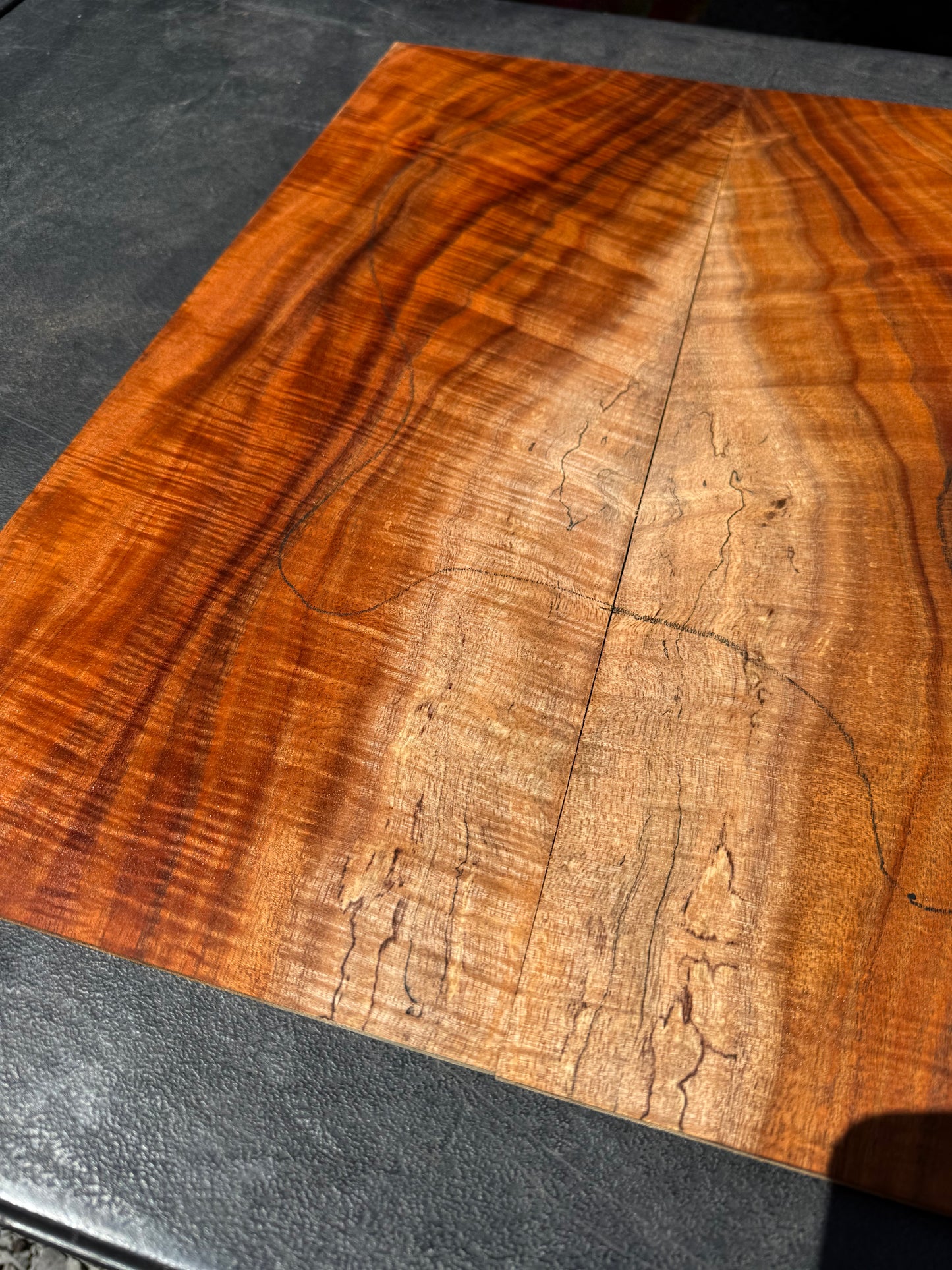 Hawaiian Curly Koa Guitar Top / Guitar Set #14781