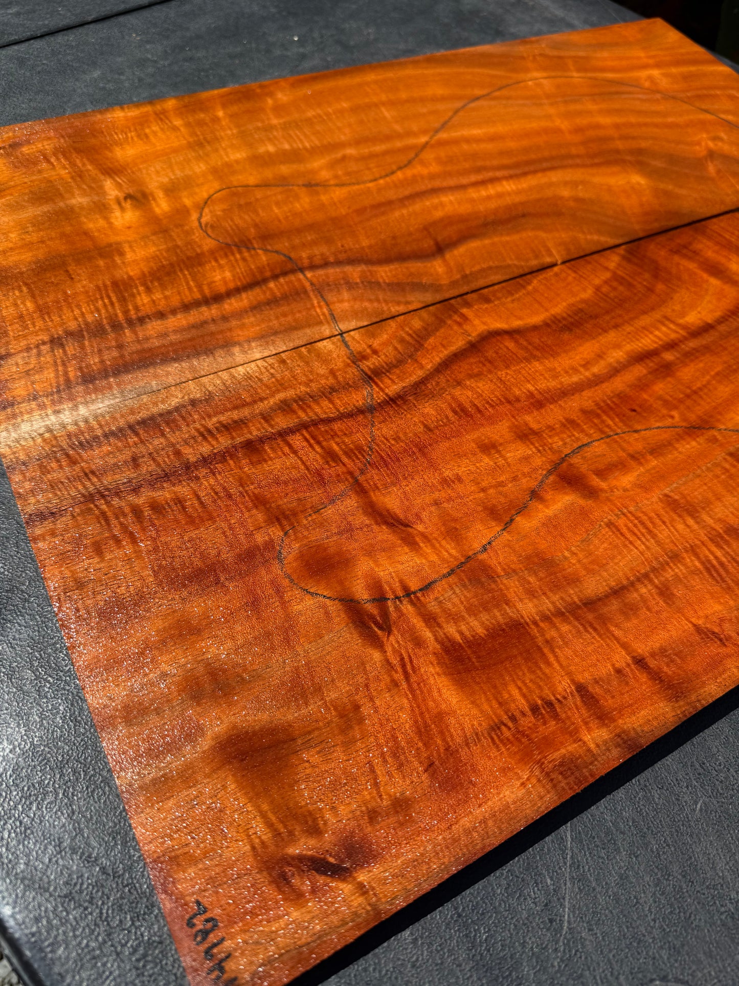 Hawaiian Curly Koa Guitar Top / Guitar Set #14782