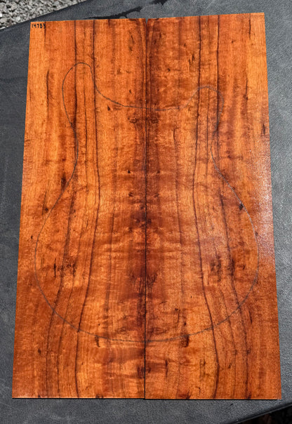 Hawaiian Curly Koa Guitar Carve Top / Guitar Set #14783