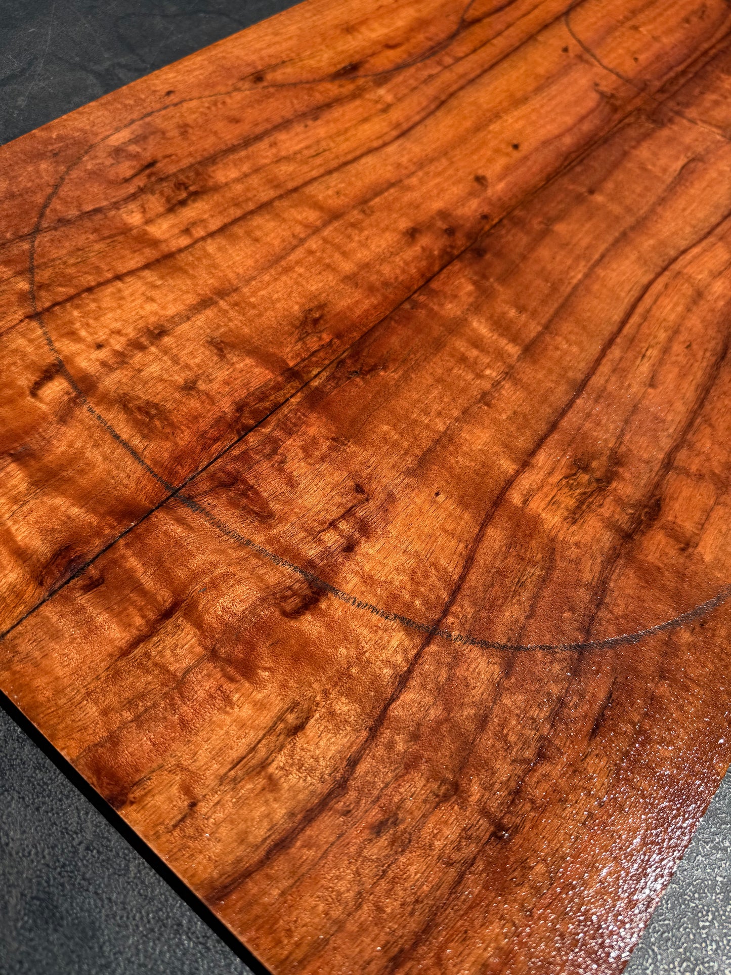 Hawaiian Curly Koa Guitar Carve Top / Guitar Set #14783