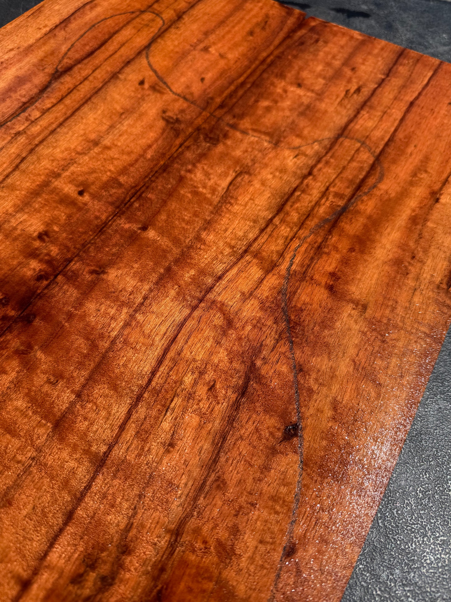 Hawaiian Curly Koa Guitar Carve Top / Guitar Set #14783