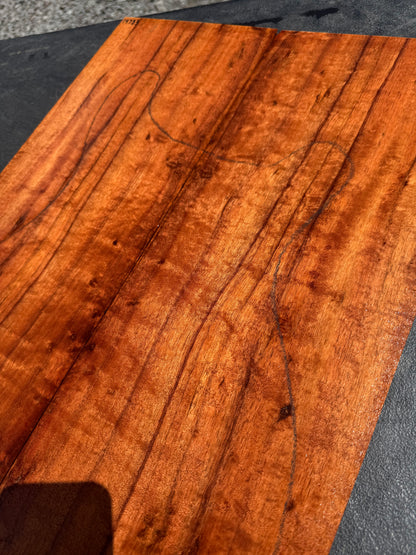 Hawaiian Curly Koa Guitar Carve Top / Guitar Set #14783