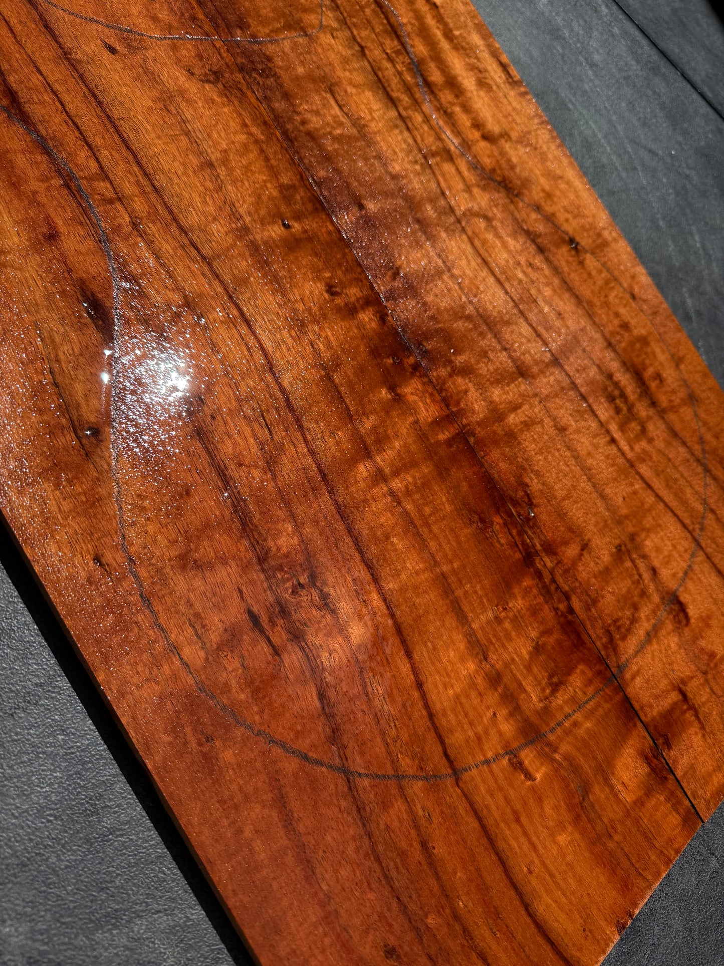 Hawaiian Curly Koa Guitar Carve Top / Guitar Set #14783