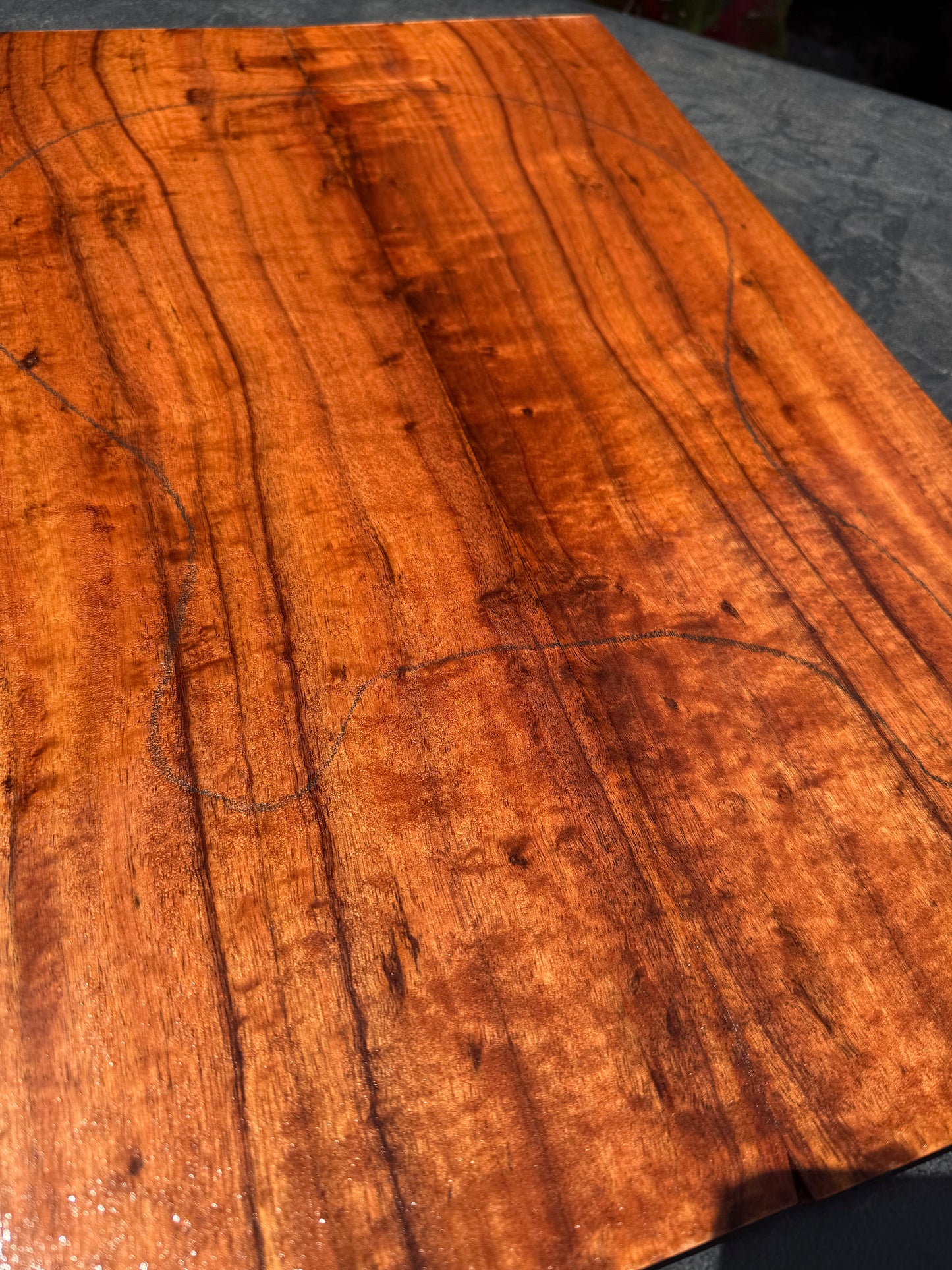 Hawaiian Curly Koa Guitar Carve Top / Guitar Set #14783