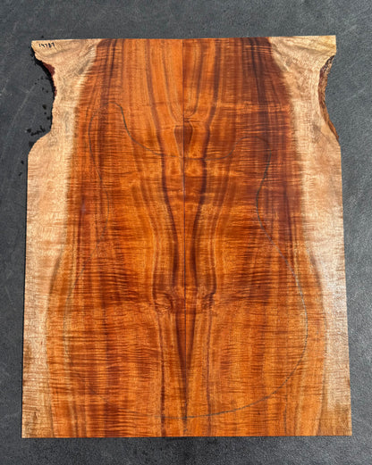 Hawaiian Curly Koa Guitar Top / Guitar Set #14787