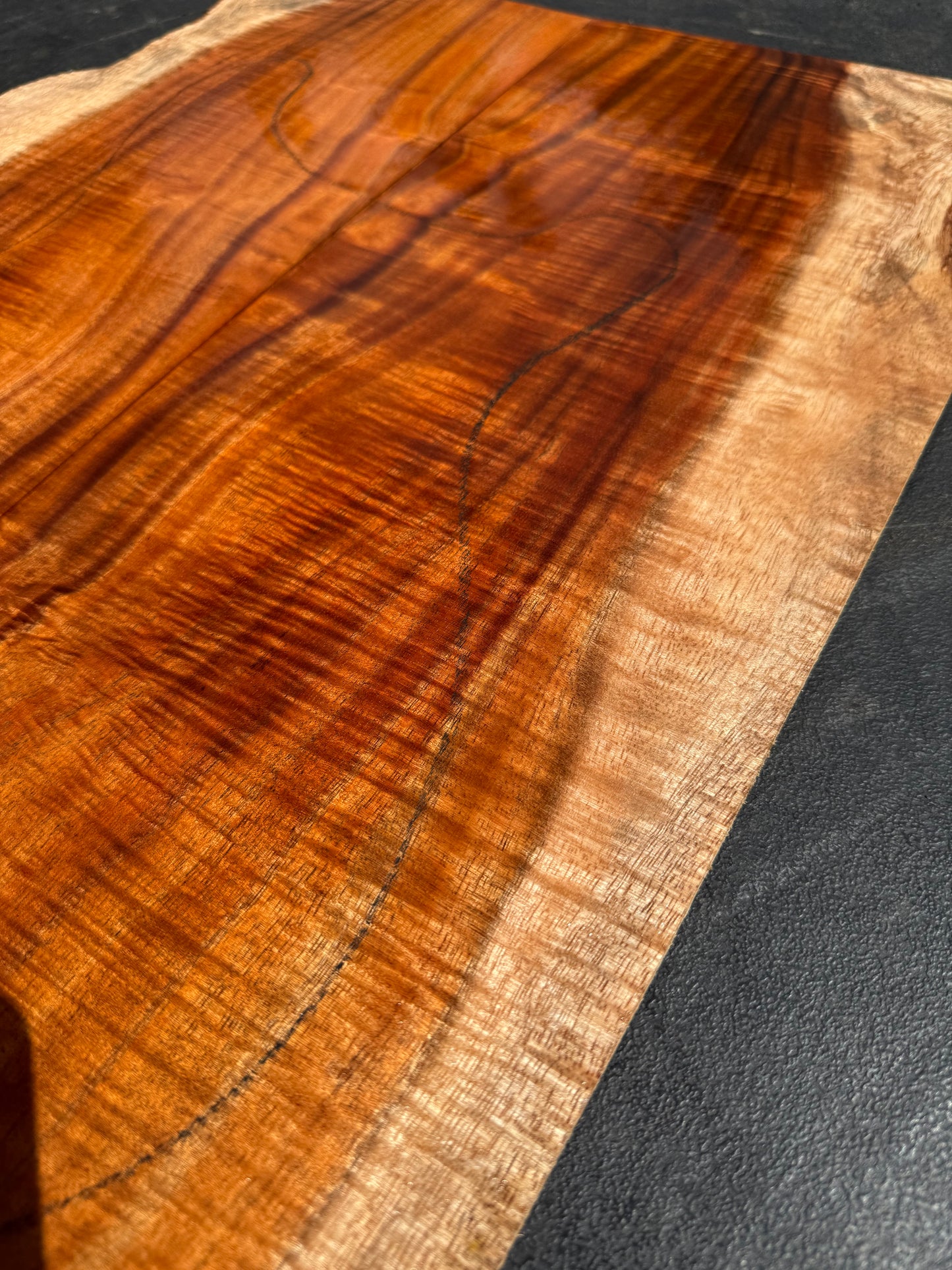 Hawaiian Curly Koa Guitar Top / Guitar Set #14787