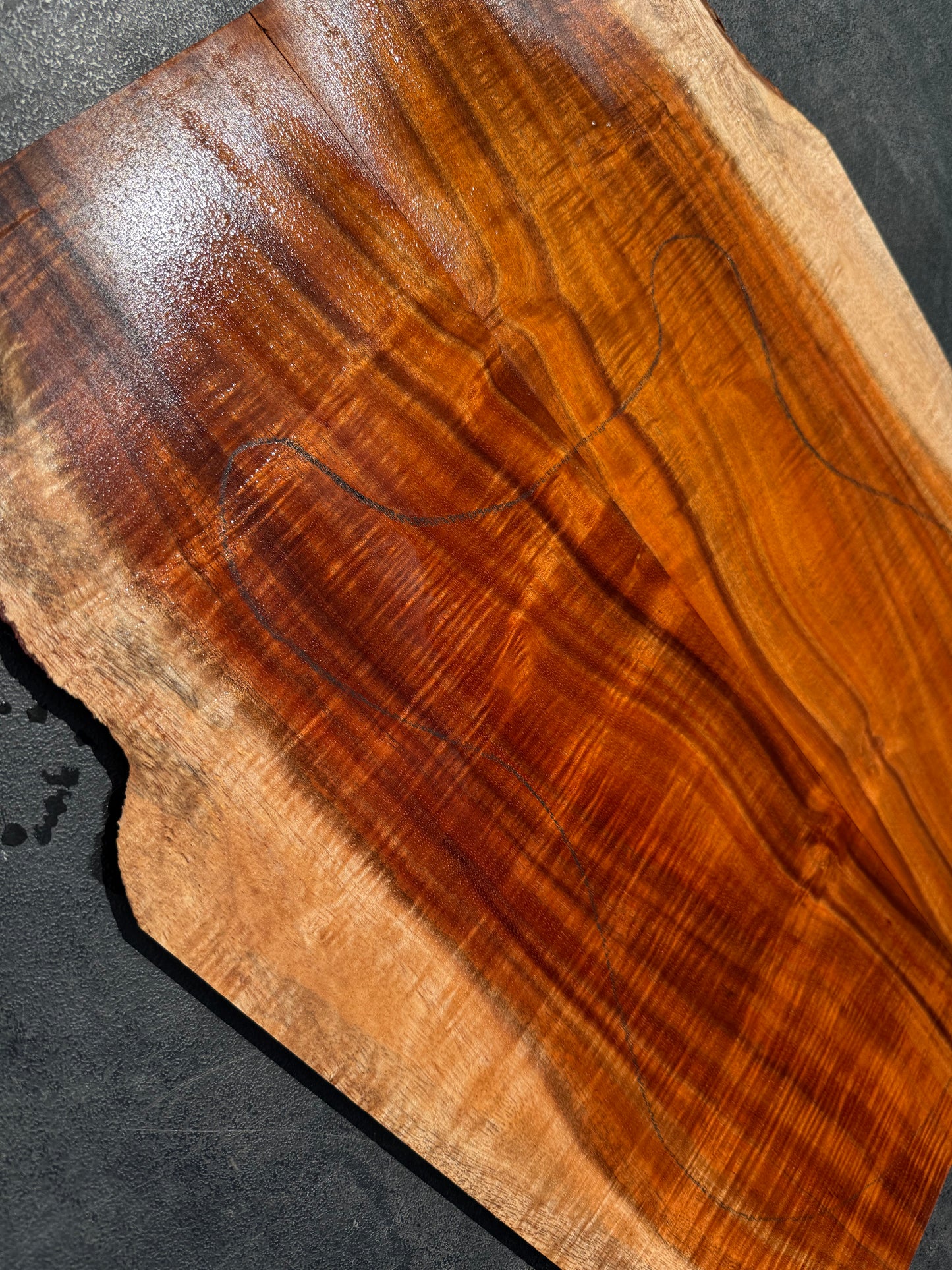 Hawaiian Curly Koa Guitar Top / Guitar Set #14787