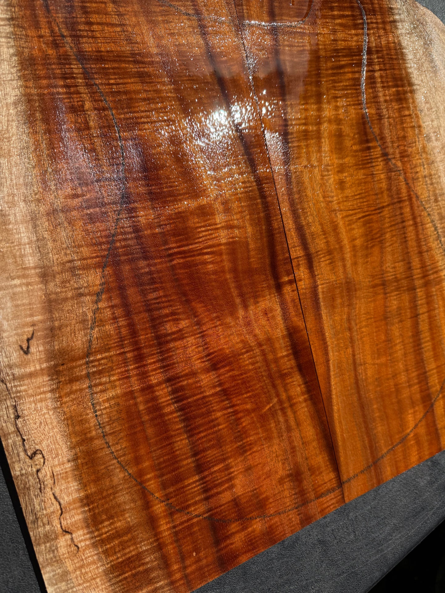 Hawaiian Curly Koa Guitar Top / Guitar Set #14788