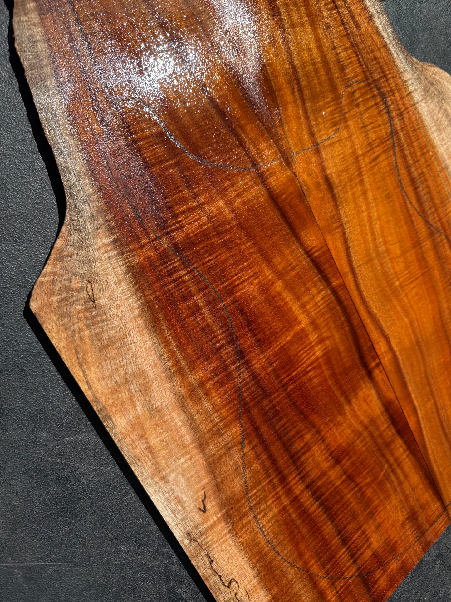Hawaiian Curly Koa Guitar Top / Guitar Set #14788