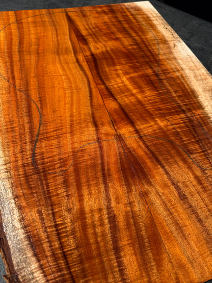 Hawaiian Curly Koa Guitar Top / Guitar Set #14788