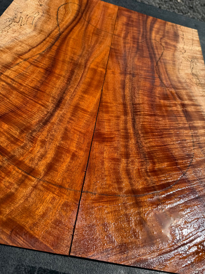 Hawaiian Curly Koa Guitar Top / Guitar Set #14780