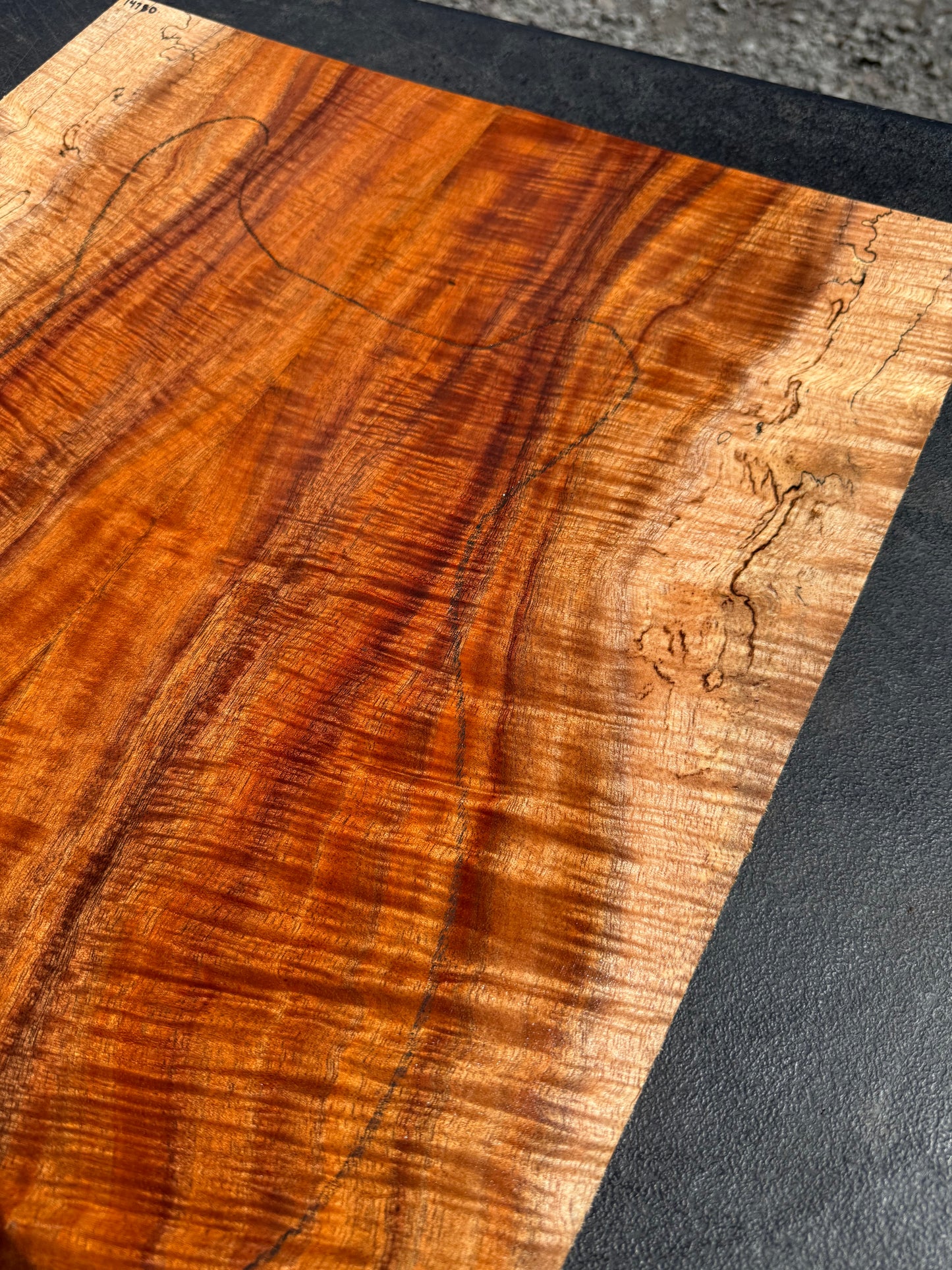 Hawaiian Curly Koa Guitar Top / Guitar Set #14780