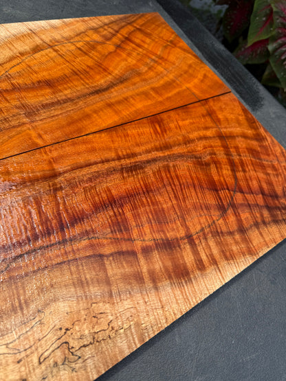 Hawaiian Curly Koa Guitar Top / Guitar Set #14780