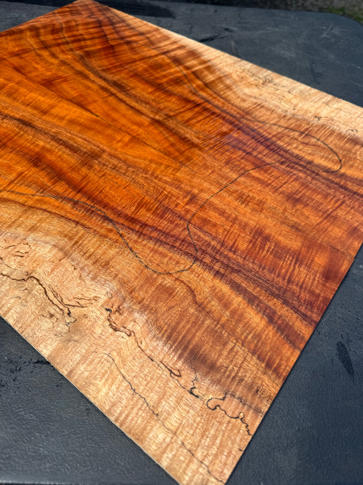 Hawaiian Curly Koa Guitar Top / Guitar Set #14780