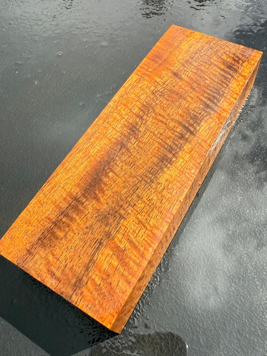 Hawaiian Stabilized Curly Koa Block #KB415