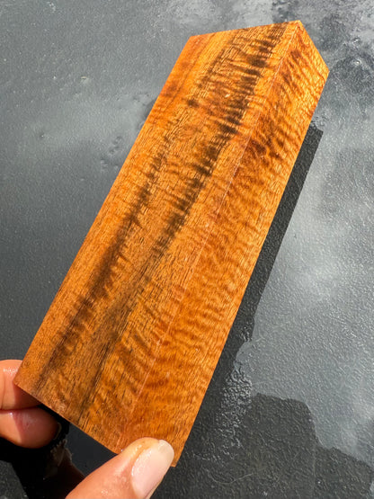 Hawaiian Stabilized Curly Koa Block #KB415