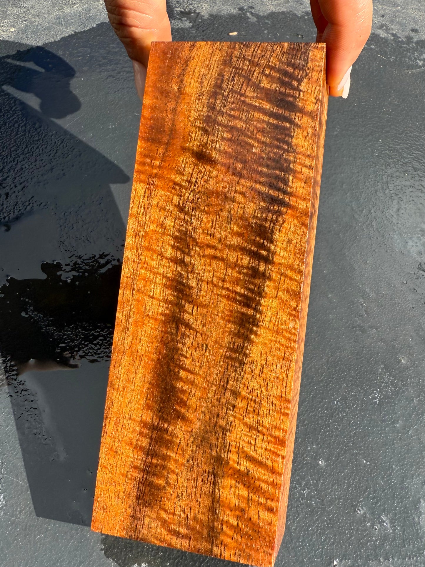 Hawaiian Stabilized Curly Koa Block #KB415