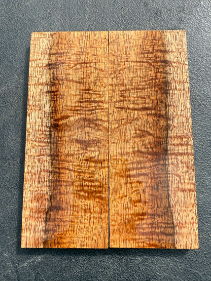 Hawaiian Stabilized Curly Koa Knife Scales #KS184