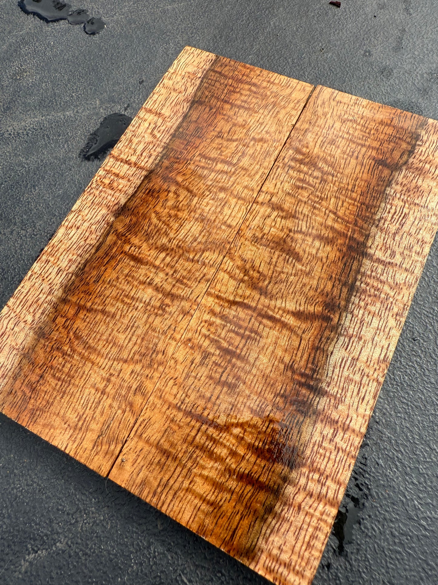 Hawaiian Stabilized Curly Koa Knife Scales #KS184