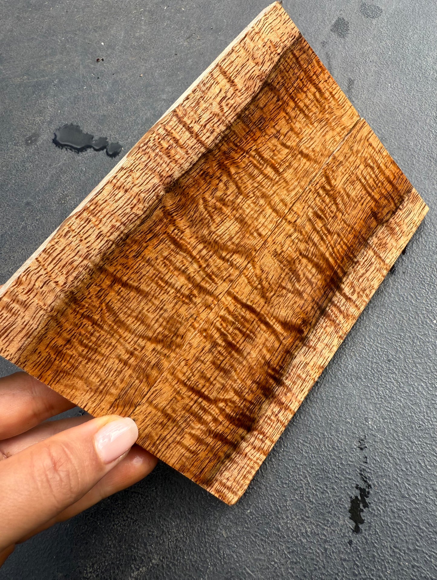 Hawaiian Stabilized Curly Koa Knife Scales #KS184