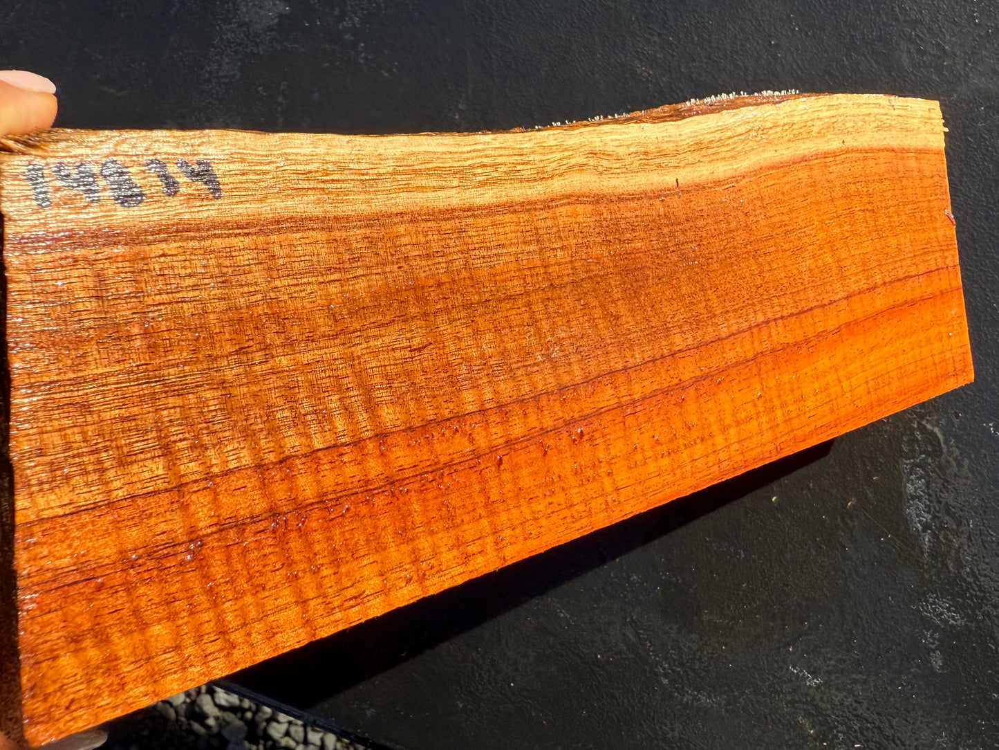 Hawaiian Curly Koa Board #14834