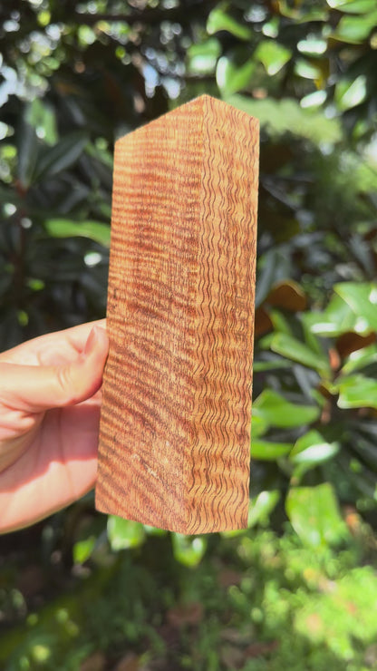 Hawaiian Stabilized Curly Mango Block #KS353